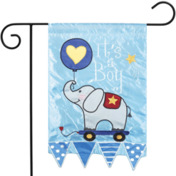 It's A Boy Applique Garden Flag