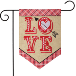 Lots of Love Applique Garden Flag