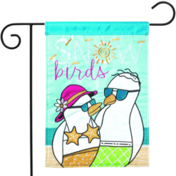 Snowbirds Applique Garden Flag